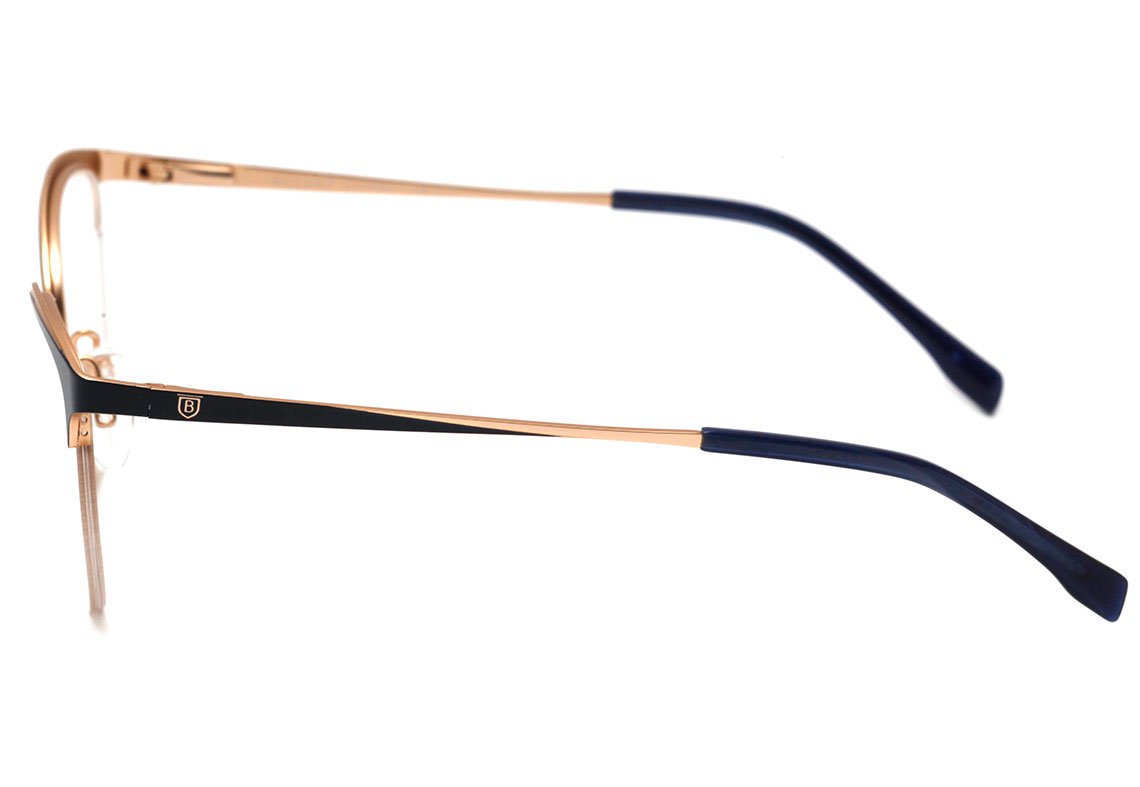 Óculos de Grau Bulget BG 1616 08A Bege e Dourado Fosco - Lente 5,2 cm 06A Azul E Dourado Fosco Lente 5,2 Cm