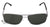 Óculos de Sol Bulget Bg 3136 02E Prata E Preto Fosco/ Verde - Lente 6,1 Cm