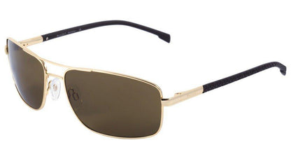 Óculos de Sol Bulget Bg 3138 04A Dourado Brilho E Marrom Fosco/ Marrom - Lente 6,3 Cm