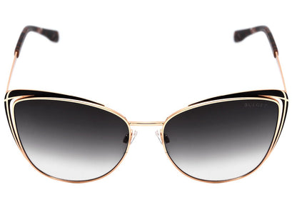 Óculos de Sol Bulget Bg 3250 09A Preto Fosco E Dourado Brilho/ Preto Degradê Lente 5,8 Cm
