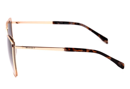 Óculos de Sol Bulget Bg 3250 09A Preto Fosco E Dourado Brilho/ Preto Degradê Lente 5,8 Cm