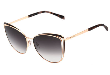 Óculos de Sol Bulget Bg 3250 09A Preto Fosco E Dourado Brilho/ Preto Degradê Lente 5,8 Cm