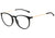 Óculos de Grau Bulget Bg 4052 A02 Preto E Dourado Brilho - Lente 5,1 Cm