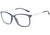 Óculos de Grau Bulget Bg 4059 T01 Azul Translúcido E Prata Brilho - Lente 5,5 Cm