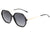 Óculos de Sol Bulget Bg 5084 A01S Preto E Dourado Brilho/ Preto Degradê Polarizado - Lente 5,8 Cm