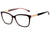 Óculos de Grau Bulget Bg 6216 A02 Preto E Rosa Translúcido Brilho - Lente 5,5 Cm