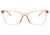 Óculos de Grau Bulget Bg 6314I T04 Nude Translúcido Brilho Lente 5,4 Cm