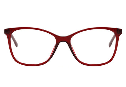 Óculos de Grau Bulget Bg 6328 T01 Vermelho Translúcido Brilho Lente 5,3 Cm