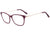 Óculos de Grau Bulget Bg 7003 T01 Vinho E Dourado Brilho - Lente 5,3 Cm