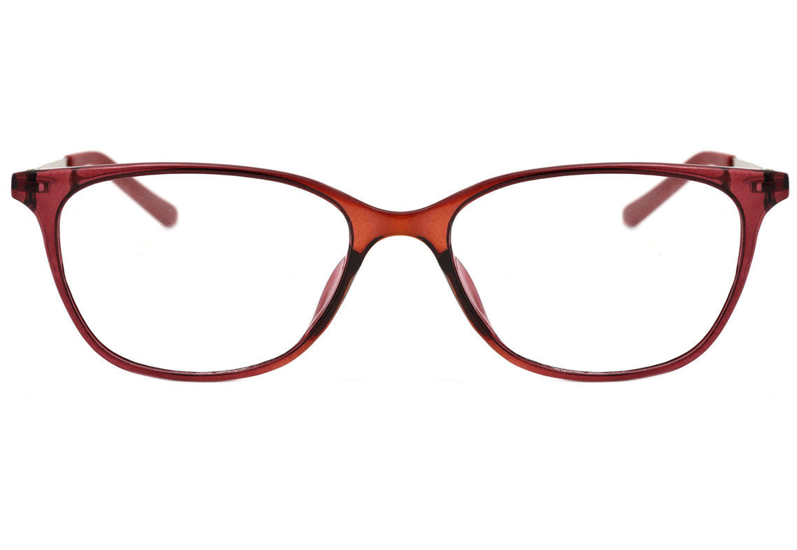 Óculos de Grau Bulget BG 7026 H01N Vermelho Translúcido Brilho - Lente 5,4 cm