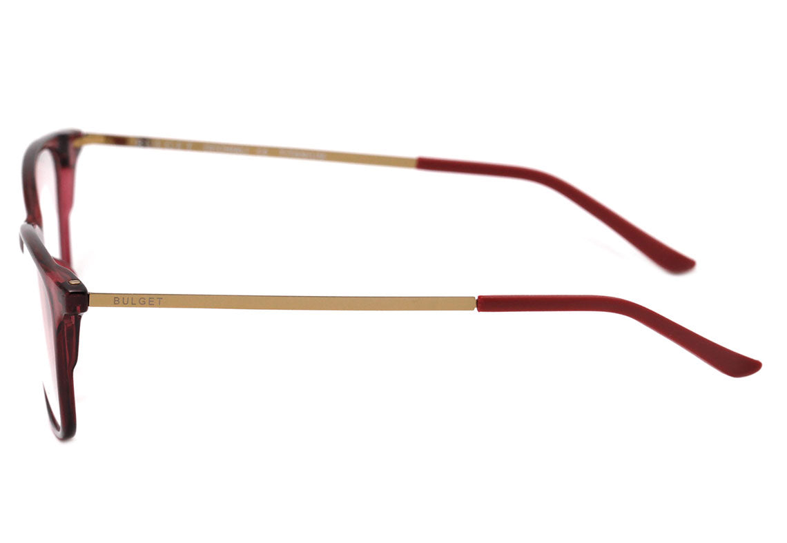 Óculos de Grau Bulget BG 7026 H01N Vermelho Translúcido Brilho - Lente 5,4 cm