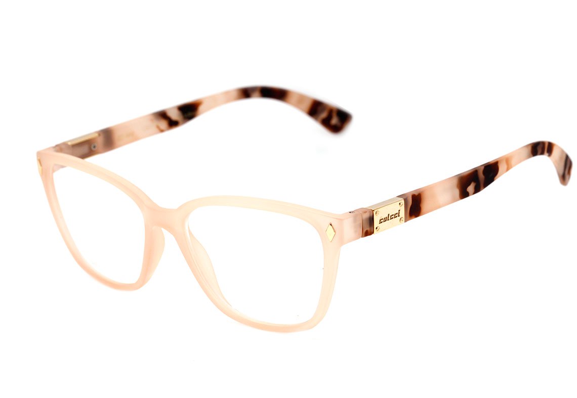 Óculos de Grau Colcci Amy Nude Fosco - Lente 5,4 cm