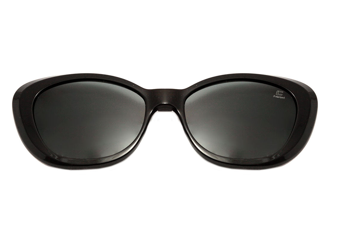 Colcci Bandy 2 Clip On Preto e Azul Brilho / Preto Polarizado - Lente 5,2 cm  - Grau