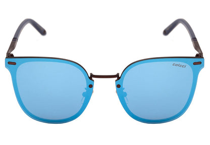 Óculos de Sol Colcci C0099 Marrom Fosco E Azul Brilho/ Azul Espelhado