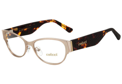 Óculos de Grau Colcci Crm 6006 Dourado E Marrom Mesclado - Lente 5,1 Cm - Oculos Shop