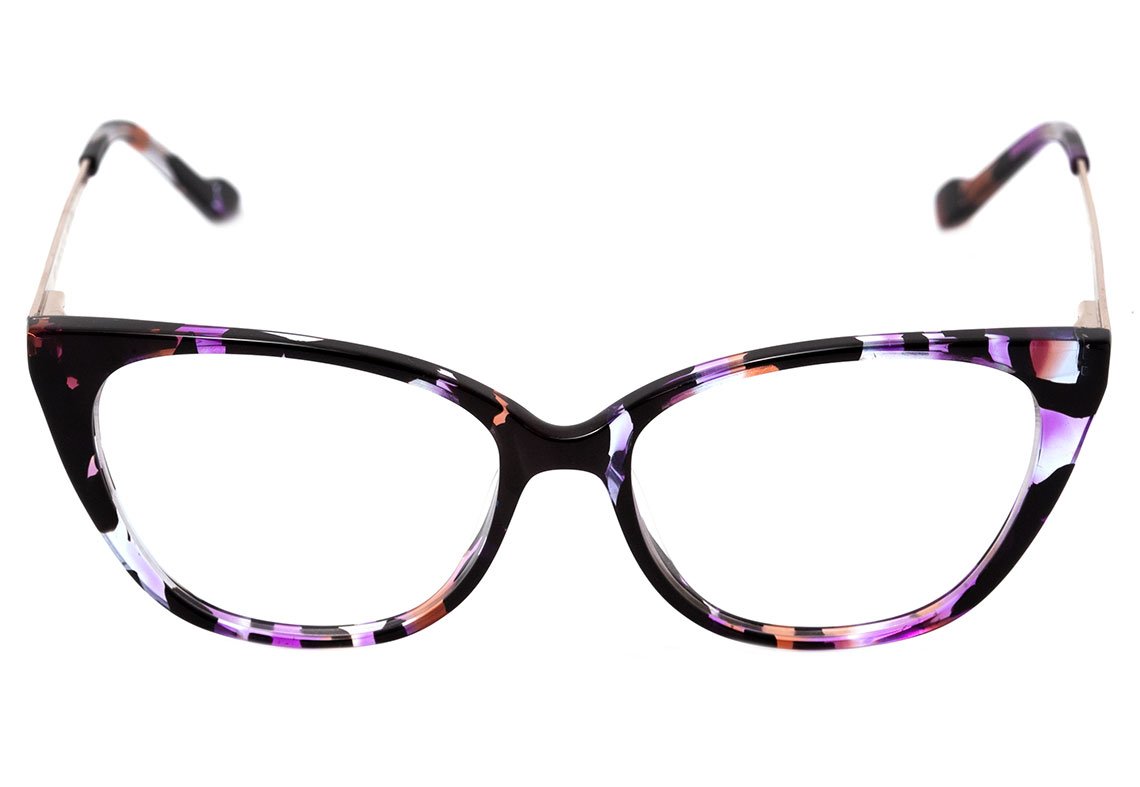Óculos de Grau Colcci C6102 Roxo Mesclado Brilho Lente 5,2 Cm