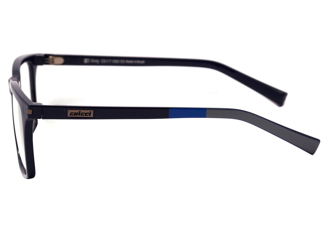 Óculos de Grau Colcci Greg Azul Brilho - Lente 5,3 cm