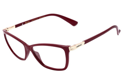 Óculos de Grau Colcci Patti Vinho e Dourado Brilho - Lente 5,3 cm