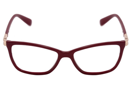 Óculos de Grau Colcci Patti Vinho e Dourado Brilho - Lente 5,3 cm
