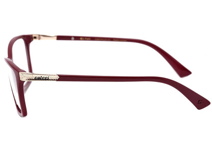 Óculos de Grau Colcci Patti Vinho e Dourado Brilho - Lente 5,3 cm
