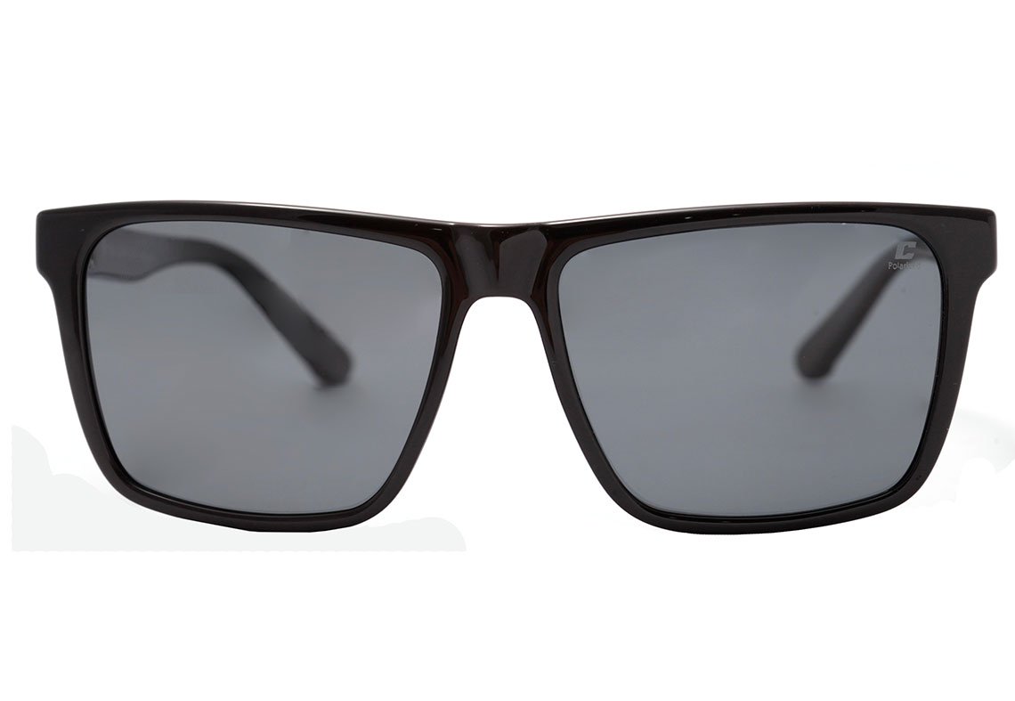 Colcci Paul Preto Brilho / Cinza Polarizado Unico - Lente 5,8 cm  - Sol