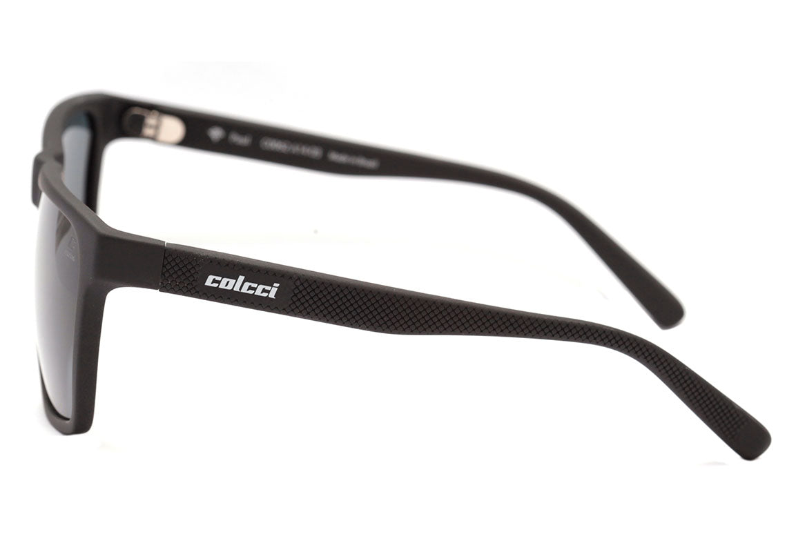Colcci Paul Preto Fosco / Cinza Polarizado Unico - Lente 5,8 cm  - Sol