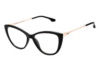 Colcci Agatha Preto e Dourado Brilho - Lente 5,5 cm  - Grau