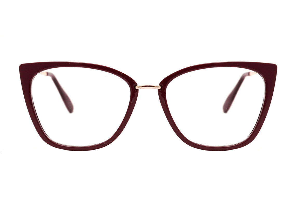Óculos de Grau Colcci Aretha Vinho Brilho - Lente 5,7 cm