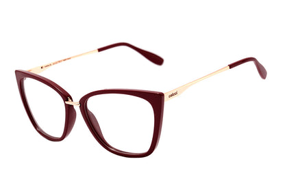 Óculos de Grau Colcci Aretha Vinho Brilho - Lente 5,7 cm