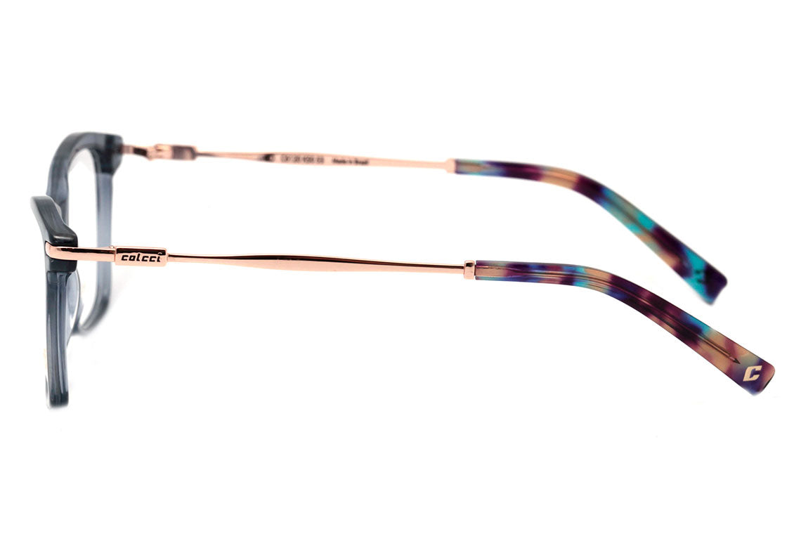 Colcci C6120 Azul Translúcido Brilho - Lente 5,3 cm  - Grau