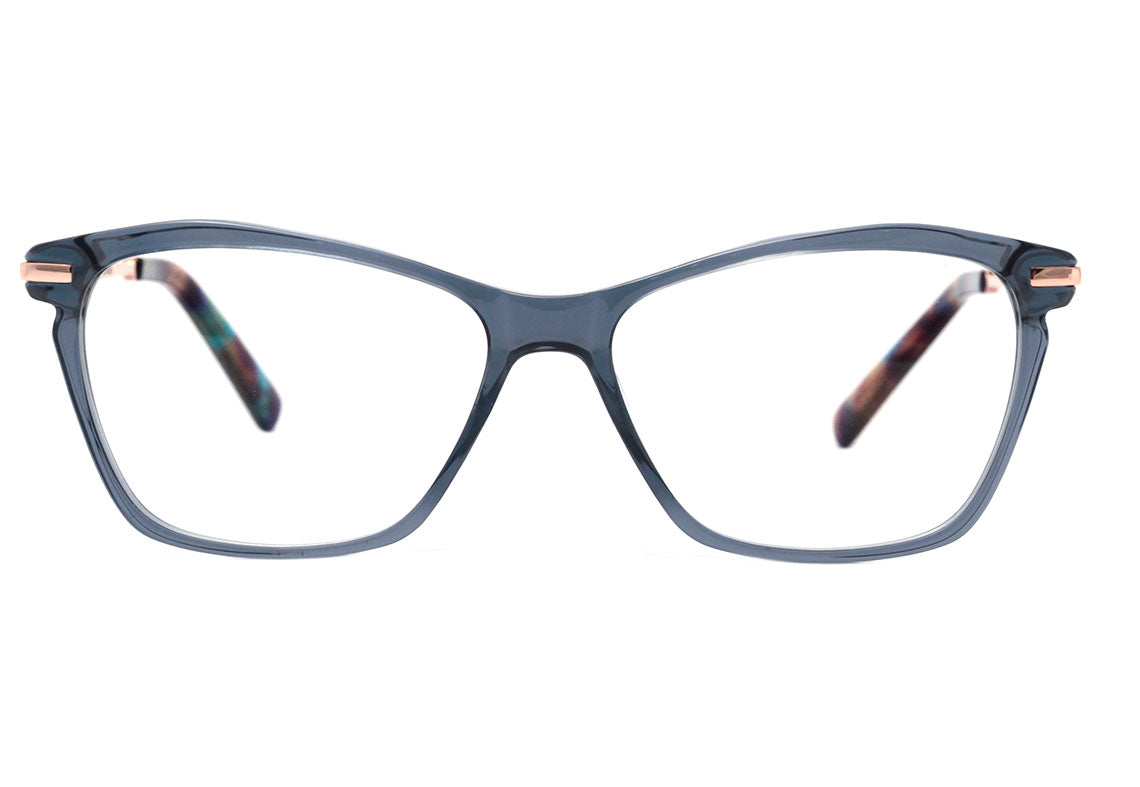 Colcci C6120 Azul Translúcido Brilho - Lente 5,3 cm  - Grau