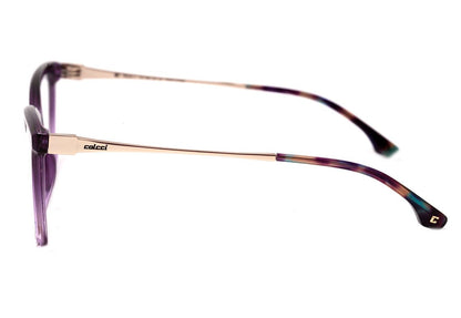 Colcci Marie 2 Roxo Translúcido Degradê Brilho - Lente 5,5 cm  - Grau