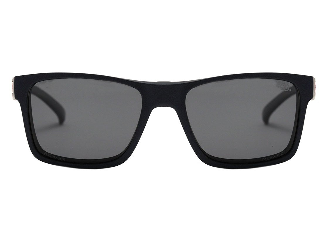 HB Polytech 0339 Clip On Matte Navy / Gray Polarized - Lente 5,3 cm  - Grau