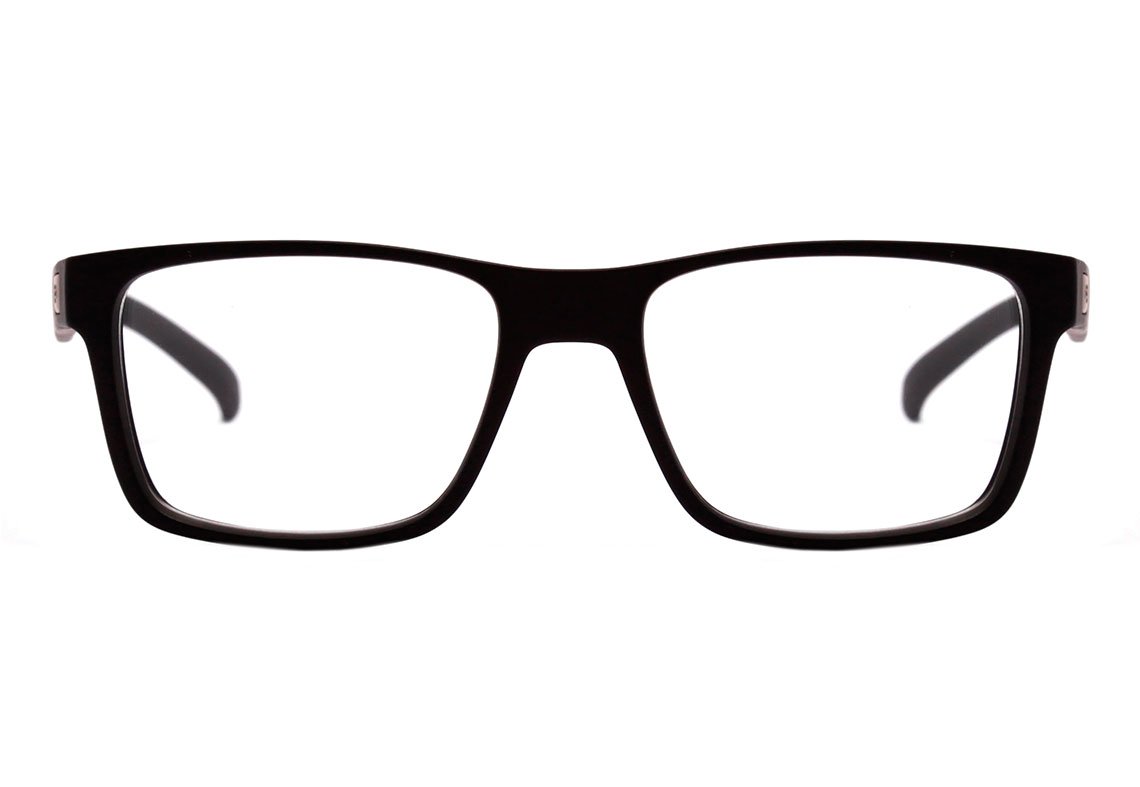 Óculos de Grau Hb 93161 Switch Clip On MATTE BLACK/ GRAY POLARIZED Lente 5,3 cm