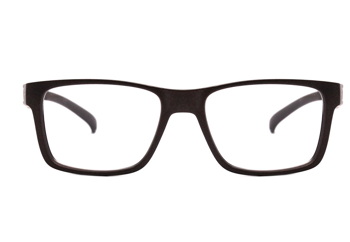 Óculos de Grau Hb 93161 Switch Clip On Matte Graphite/ Silver Polarized Lente 5,3 cm