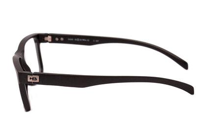 Óculos de Grau Hb 93161 Switch Clip On Matte Graphite/ Silver Polarized Lente 5,3 cm