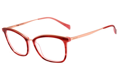 Óculos de Grau Hickmann HI 6134 B E03 Rosa Mesclado Brilho - 53 mm