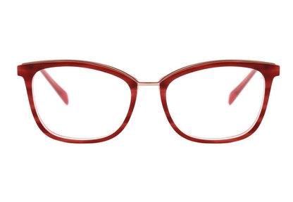 Hickmann HI 6134 B E01 Vermelho Mesclado Brilho - 53 mm A01 PRETO E DOURADO BRILHO 53 mm  - Grau