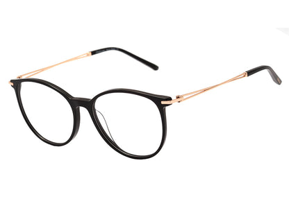 Hickmann HI 6144 F A01 PRETO E DOURADO BRILHO Lente 5,2 cm