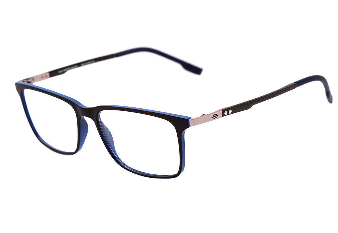 Mormaii Argel Preto e Azul Fosco - Lente 5,5 cm  - Grau