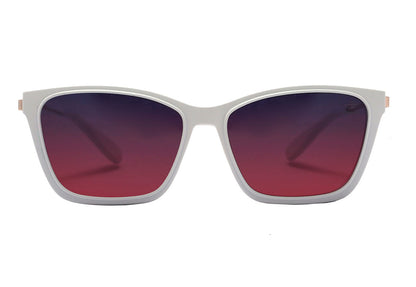 Mormaii Swap 3 Clip On Branco Brilho e Fosco / Roxo e Vermelho Degradê Polarizado - Lente 5,7 cm