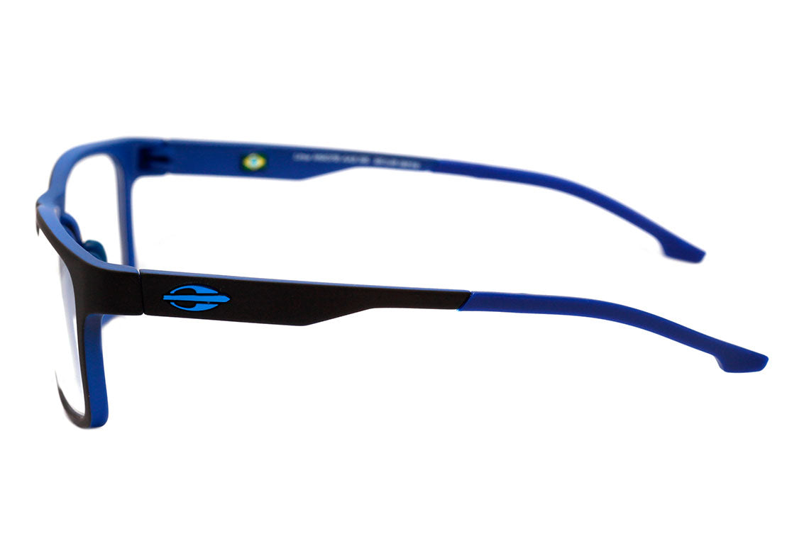 Mormaii Lima Preto e Azul Fosco - Lente 5,5 cm  - Grau