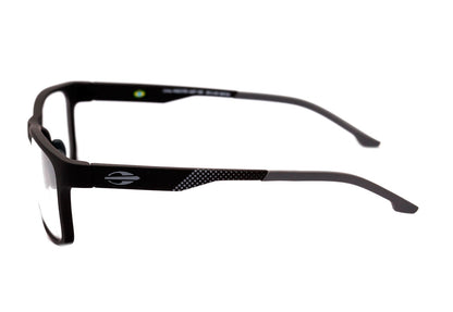 Mormaii Lima Preto Fosco e Cinza - Lente 5,5 cm  - Grau