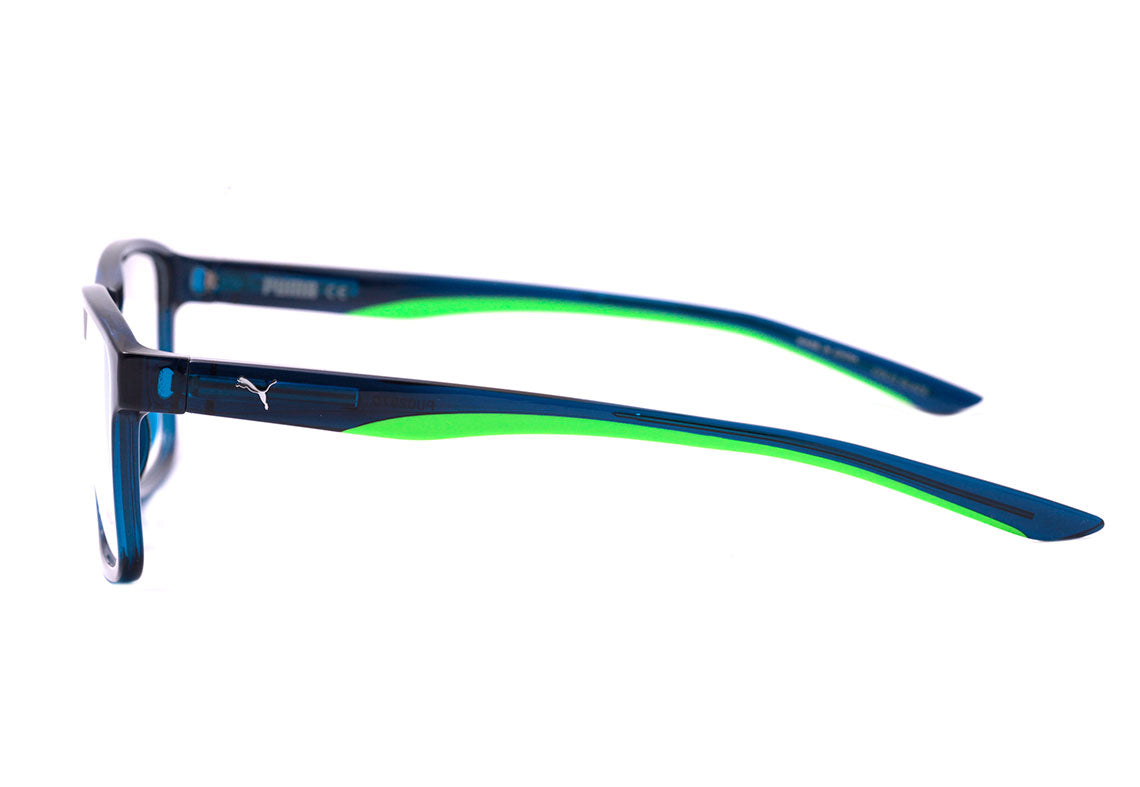 Puma PU0207O 002 Azul Translúcido e Verde Brilho Lente 5,7 cm
