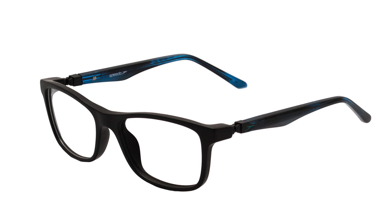 Speedo Kids SPK 6005 I A02 Preto Fosco e Azul Brilho - Lente 5,0 cm