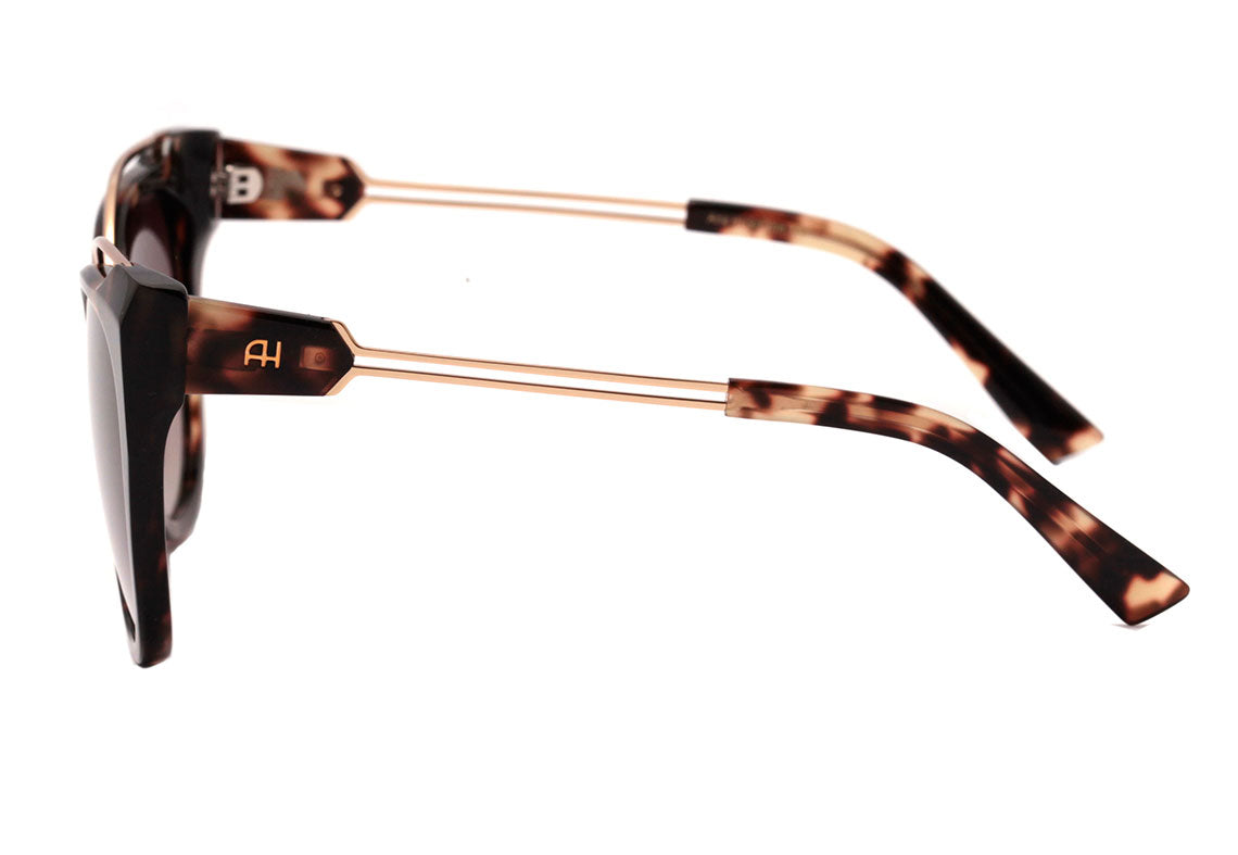 Ana Hickmann AH 9293 G21 Marrom Mesclado e Dourado Brilho / Marrom Degradê - Lente 5,4 cm