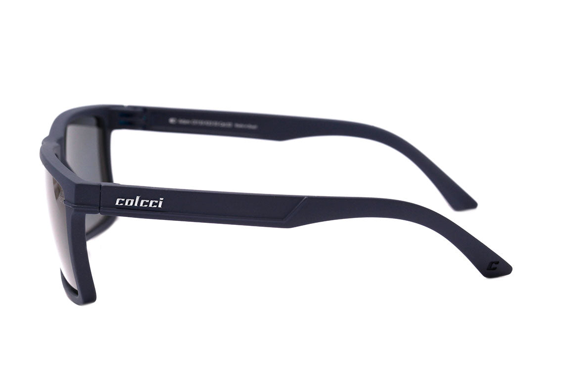 Óculos de Sol Colcci Adam Azul Fosco / Cinza Polarizado Unico - Lente 6,0 cm