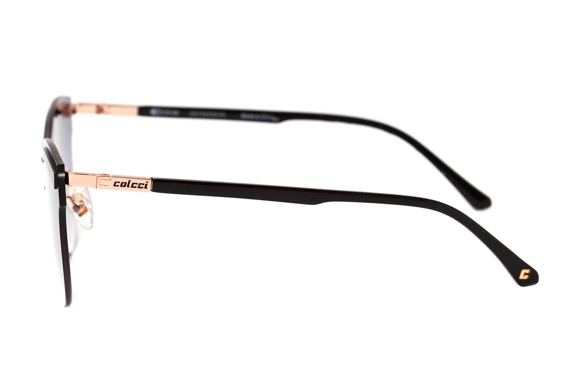 Óculos de Sol Colcci C0135 Preto e Dourado Brilho / Cinza Degradê Unico
