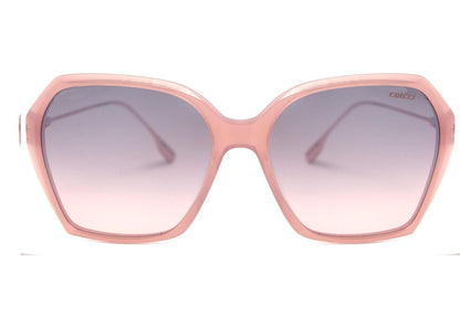 Colcci C0159 Rosa Translúcido Brilho / Cinza e Rosa Degradê Espelhado - Lente 5,5 cm