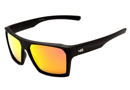 HB Split Carvin Matte Black D. Red / Red Polarized Unico
